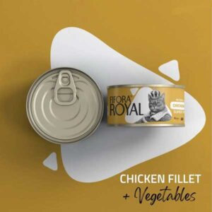 کنسرو گربه نچرال رویال فیله مرغ و سبزیجات فیفورا – Canned Natural Fifora Royal Chiken And Vegtables