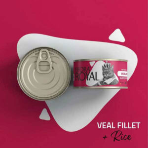 کنسرو گربه نچرال رویال فیله گوساله و برنج فیفورا – Canned Natural Fifora Royal Classic Veal Fillet and Rice