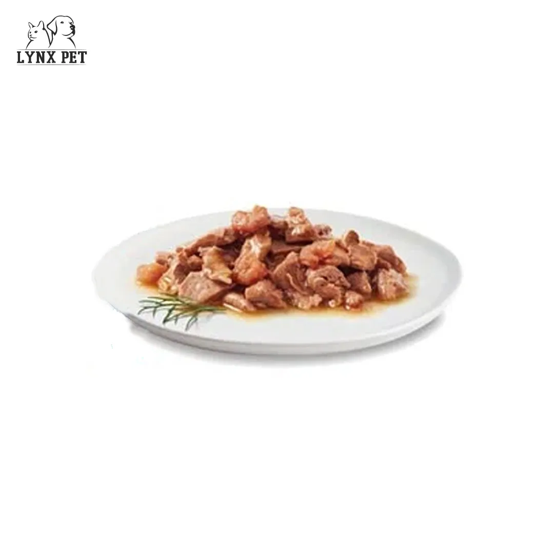 پوچ گربه طعم ماهی دریایی و تن گورمت پرل