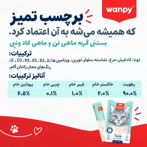 آنالیز بستنی گربه ماهی تن و ماهی کاد ونپی