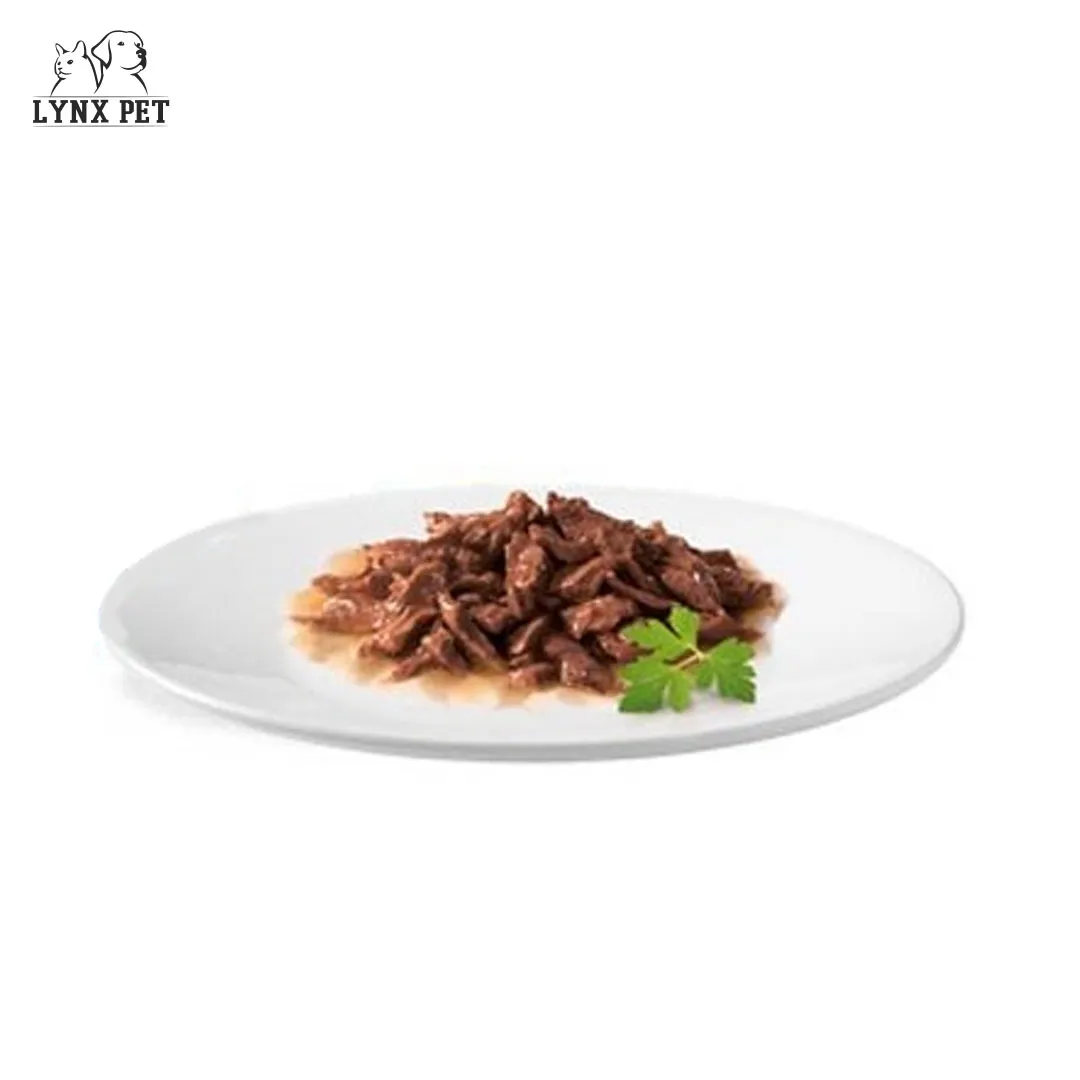 پوچ گربه با طعم سالمون در سس گورمت